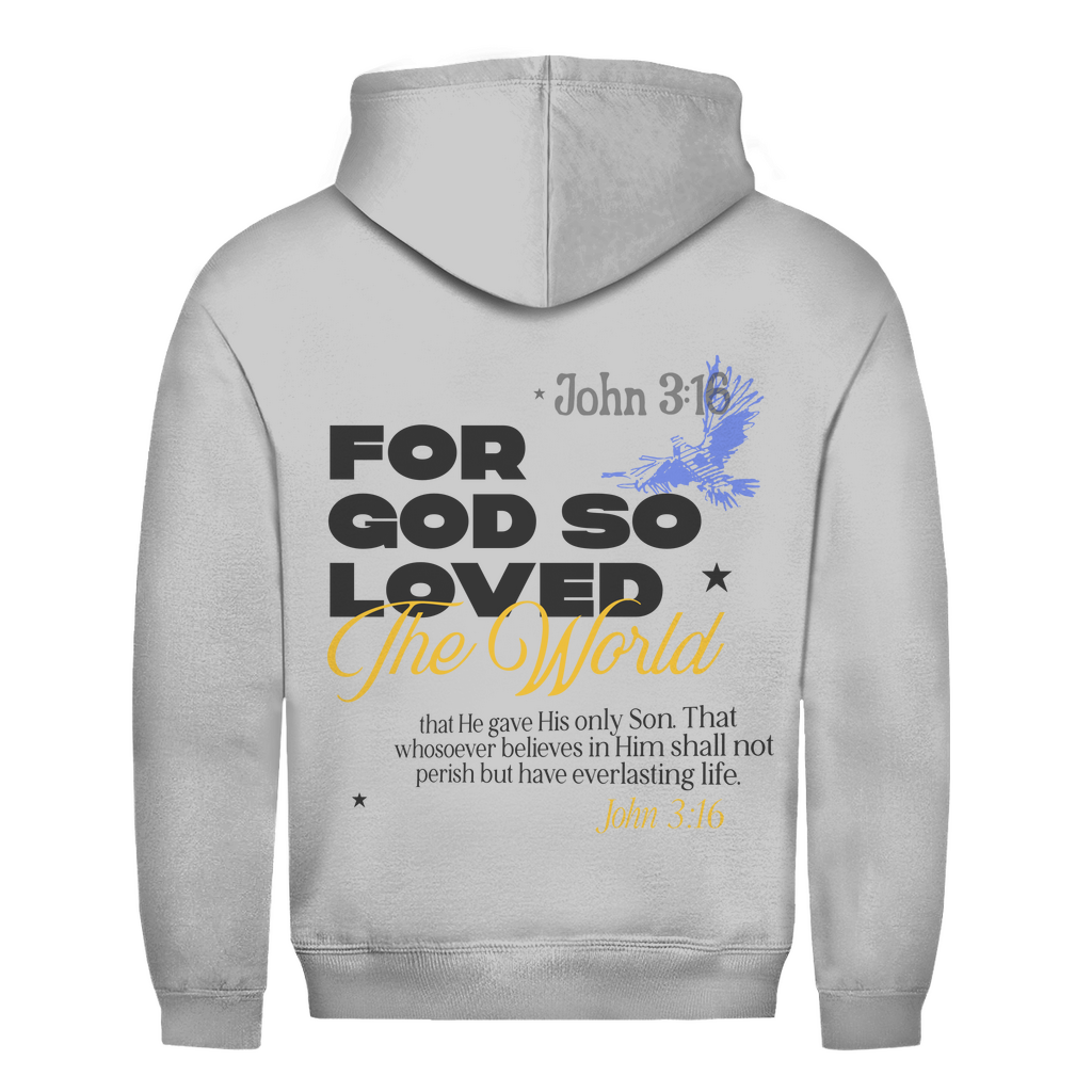 God so loved Hoodie Printegy