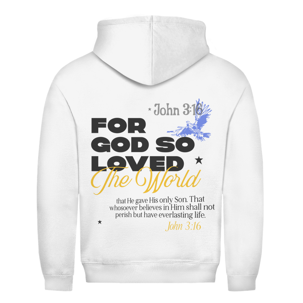 God so loved Hoodie Printegy