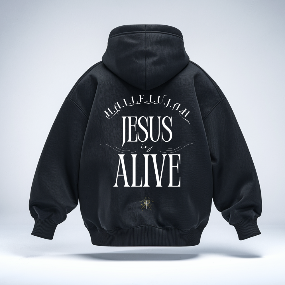 Jesus is Alive Oversized Hoodie MarketPrint