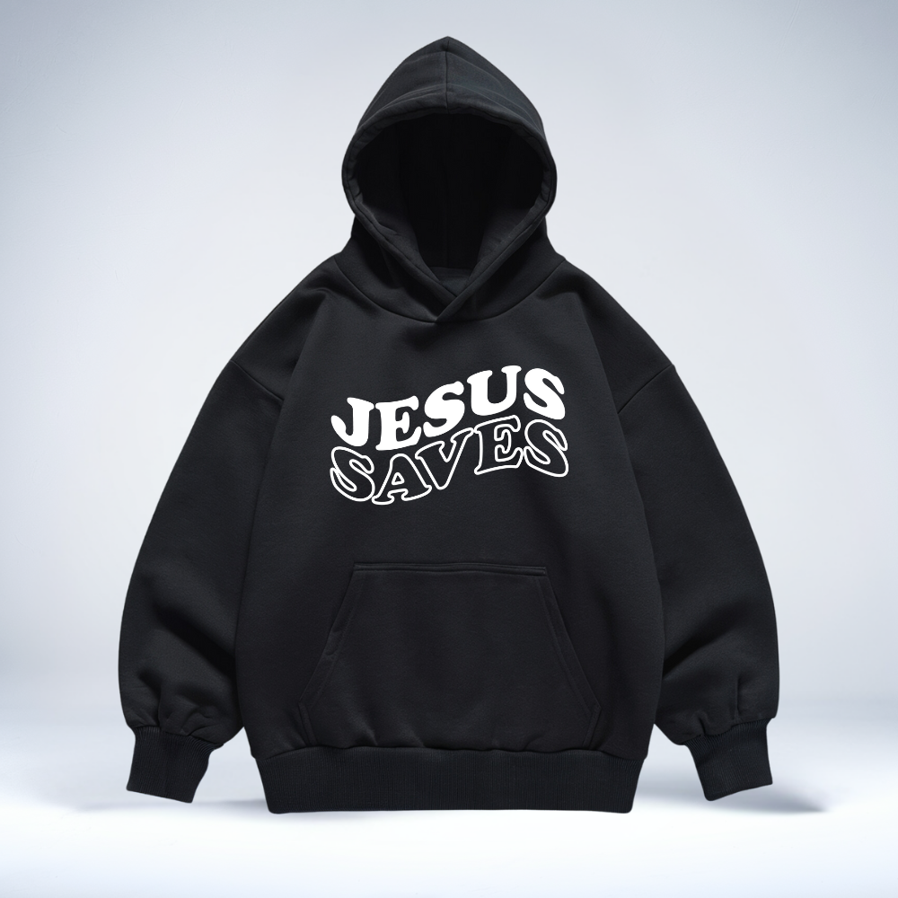 Jesus saves Oversized Hoodie MarketPrint