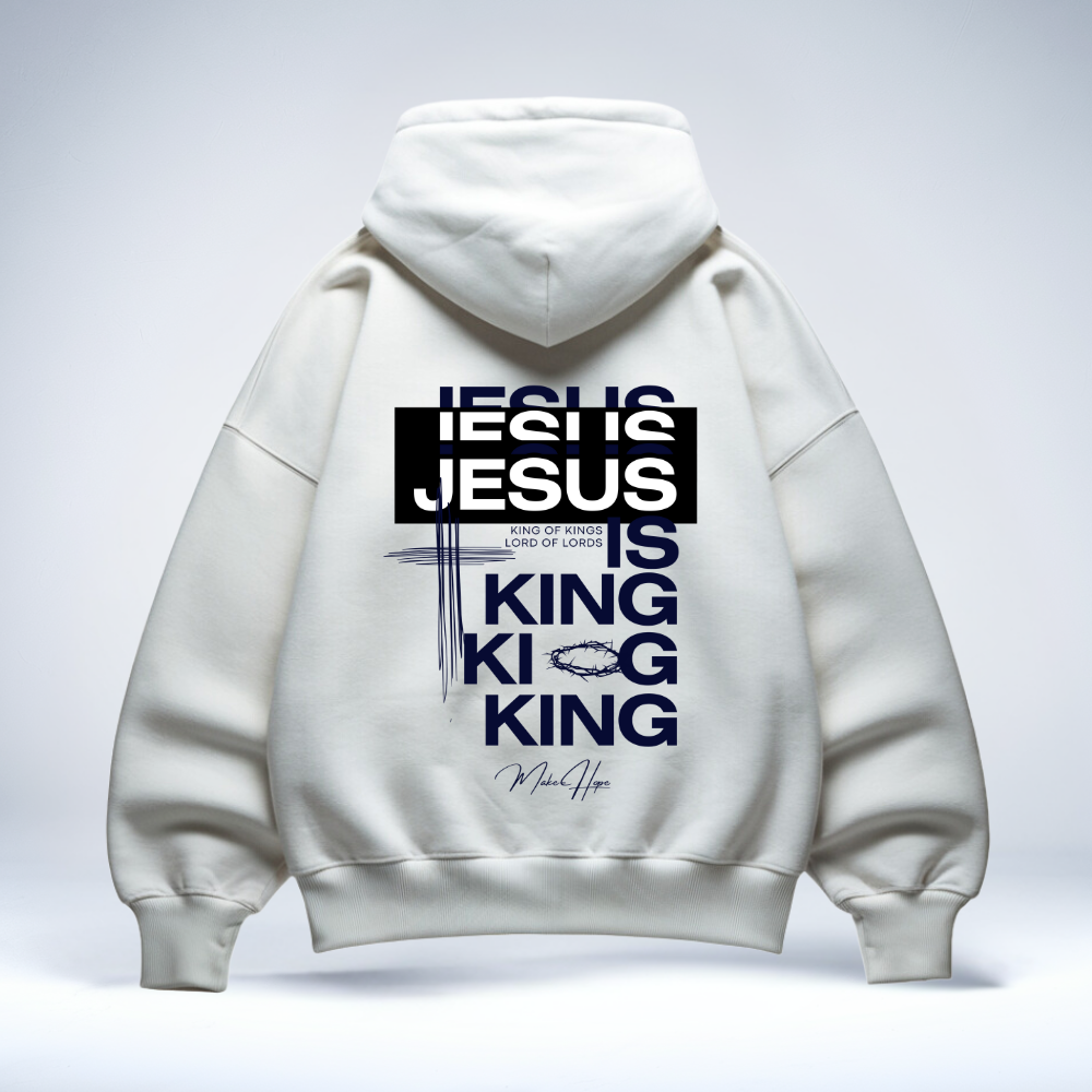 Jesus is King Oversized Hoodie MarketPrint