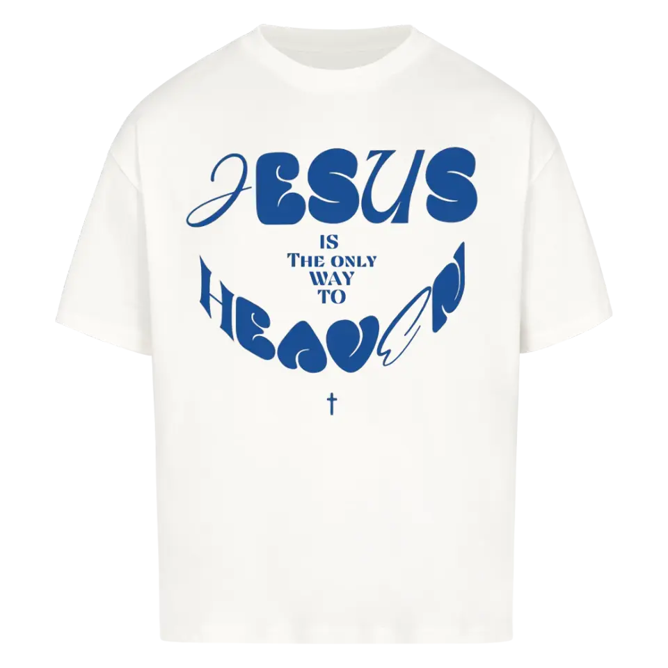 Jesus only Way Oversized Shirt Marketprint