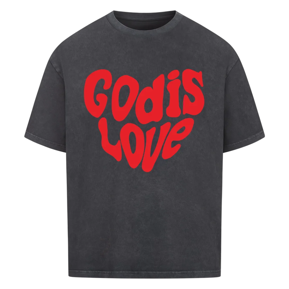 God is Love Oversized Shirt Marketprint