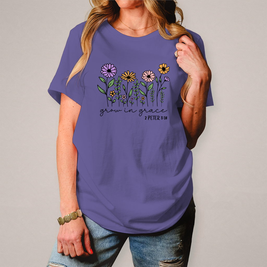 Grow in Grace Frauen Shirt Printegy