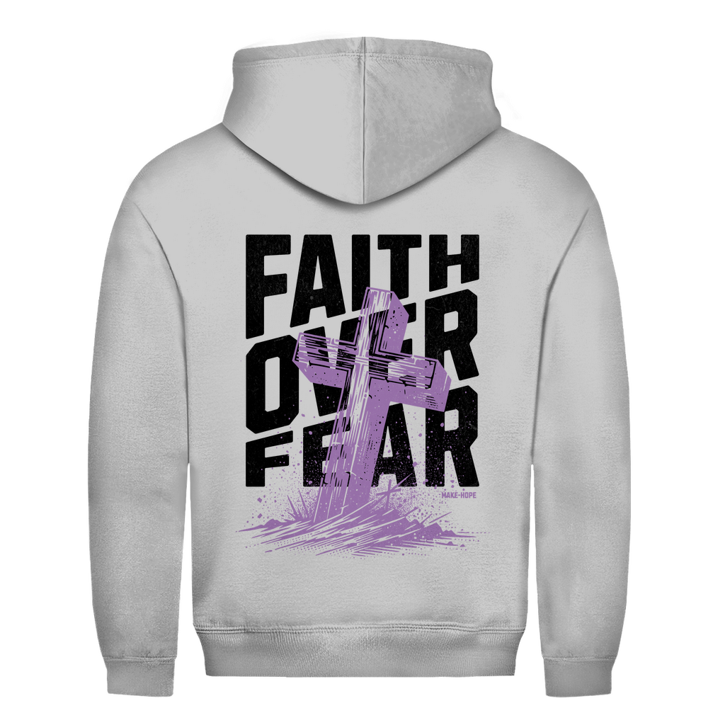 Faith over Fear Backprint Unisex  Hoodie Printegy