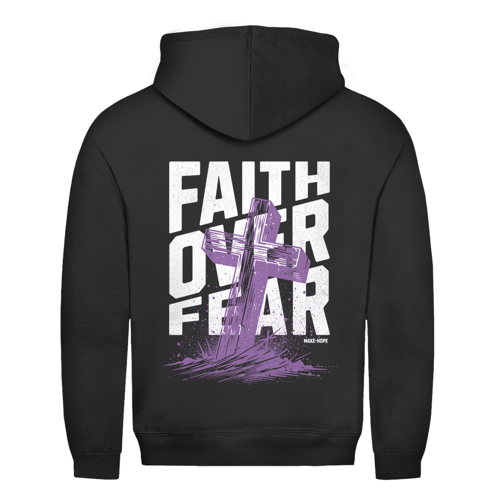 Faith over Fear Backprint Unisex  Hoodie Printegy