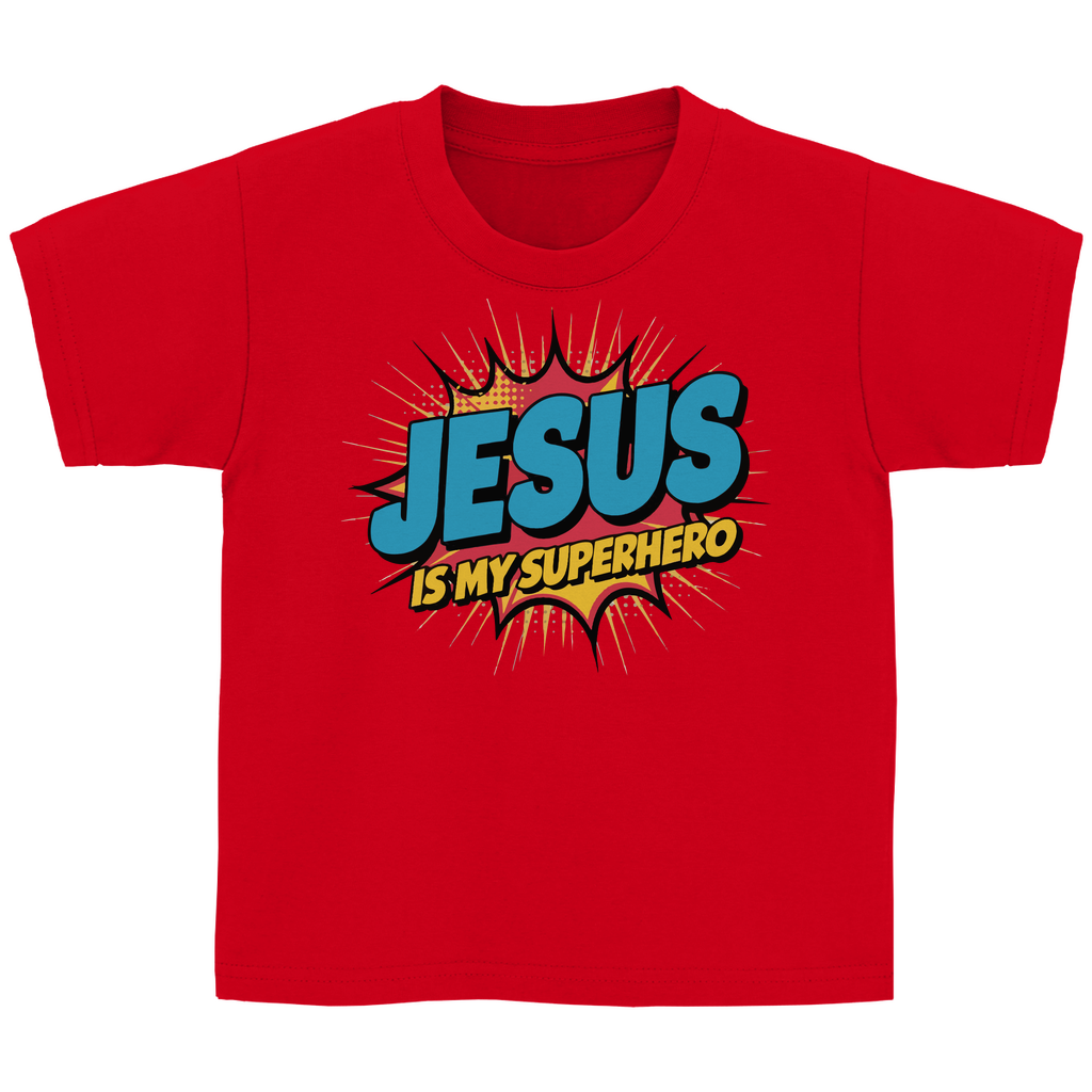 Jesus my Superhero Kinder T-Shirt Printegy