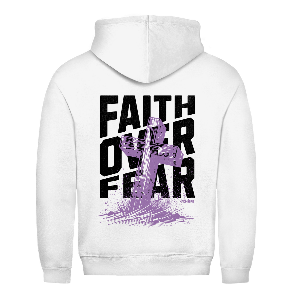 Faith over Fear Backprint Unisex  Hoodie Printegy