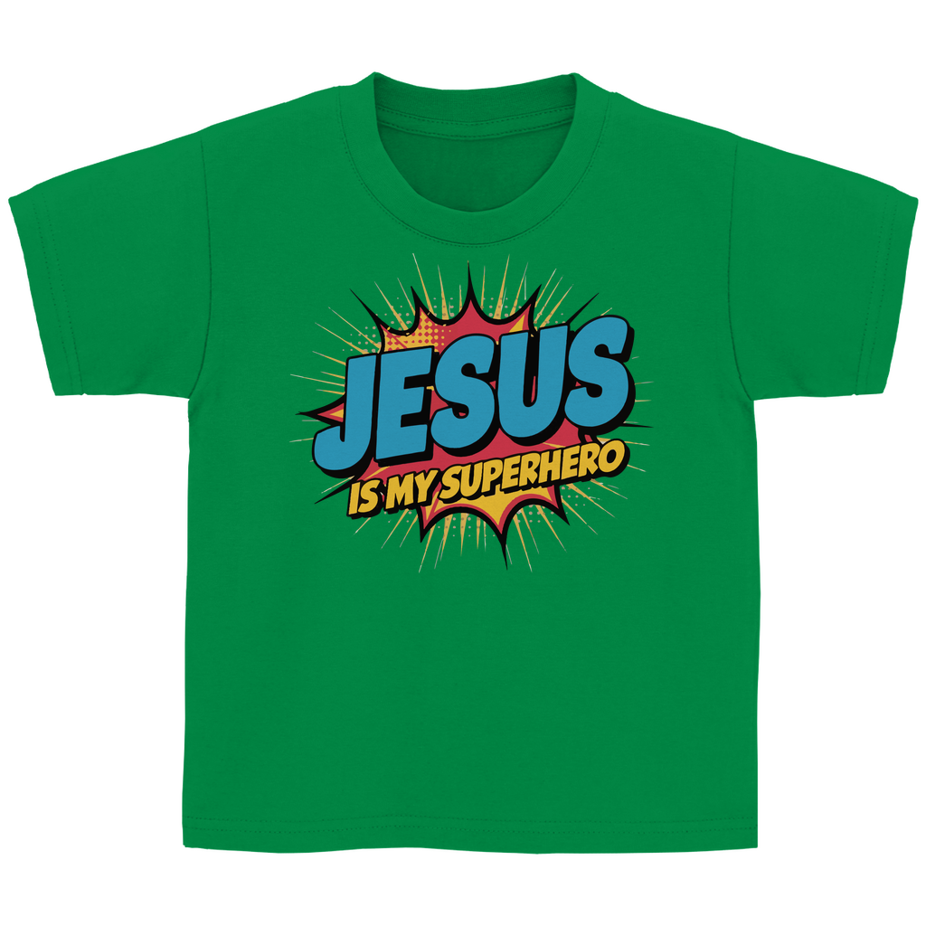 Jesus my Superhero Kinder T-Shirt Printegy