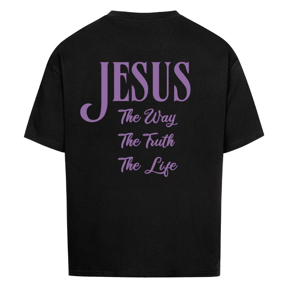 Jesus the way lila Oversized Shirt - Make-Hope