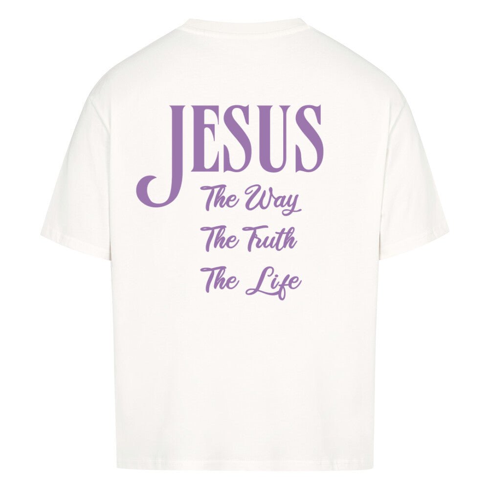 Jesus the way lila Oversized Shirt - Make-Hope