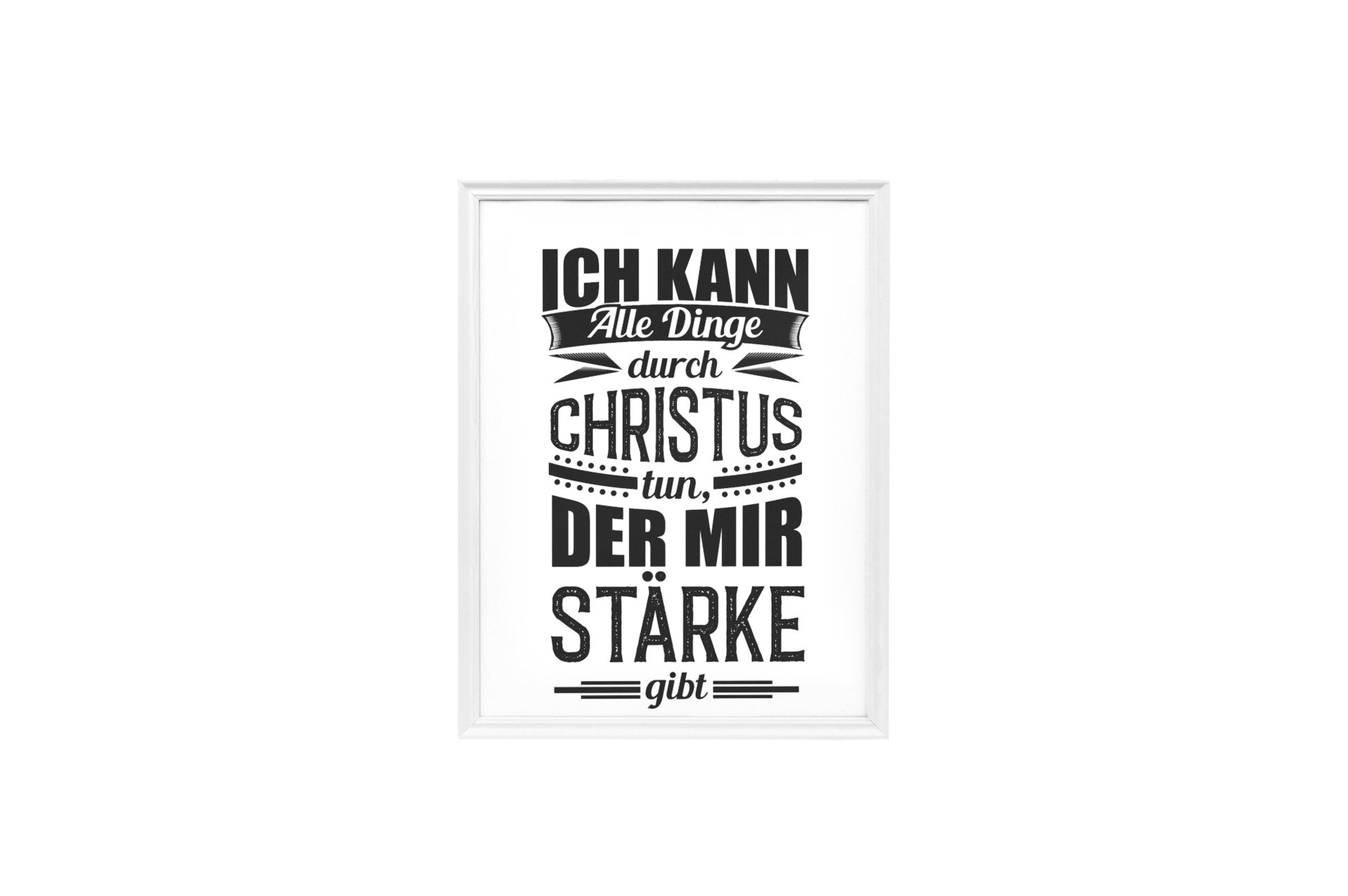 Christus gibt mir stärke Bibelvers Poster - Make-Hope