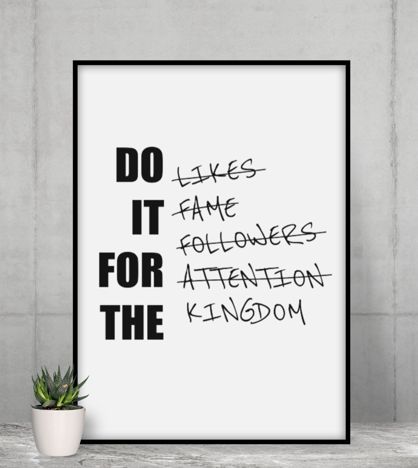 Do it for the Kingdom Bibelvers Poster - Make-Hope