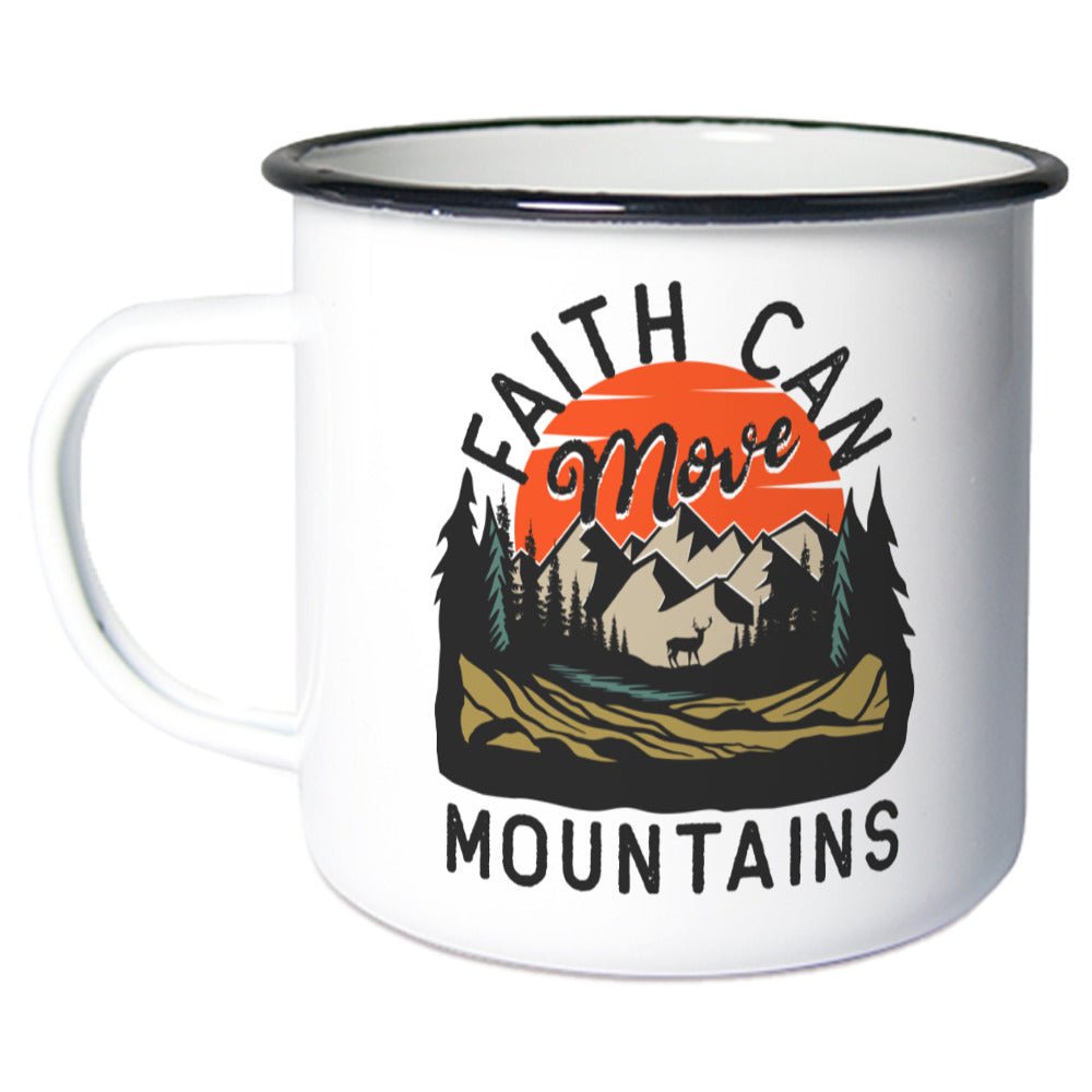 Faith can move mountains Emaille Tasse Klein - Make-Hope