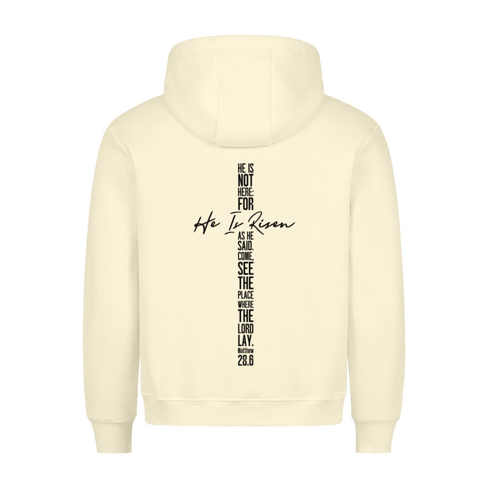 He is not here Premium Hoodie - Make-Hope