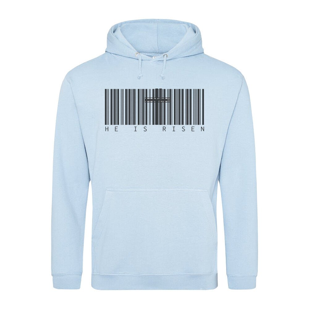 He is Risen Barcode Hoodie - Make-Hope