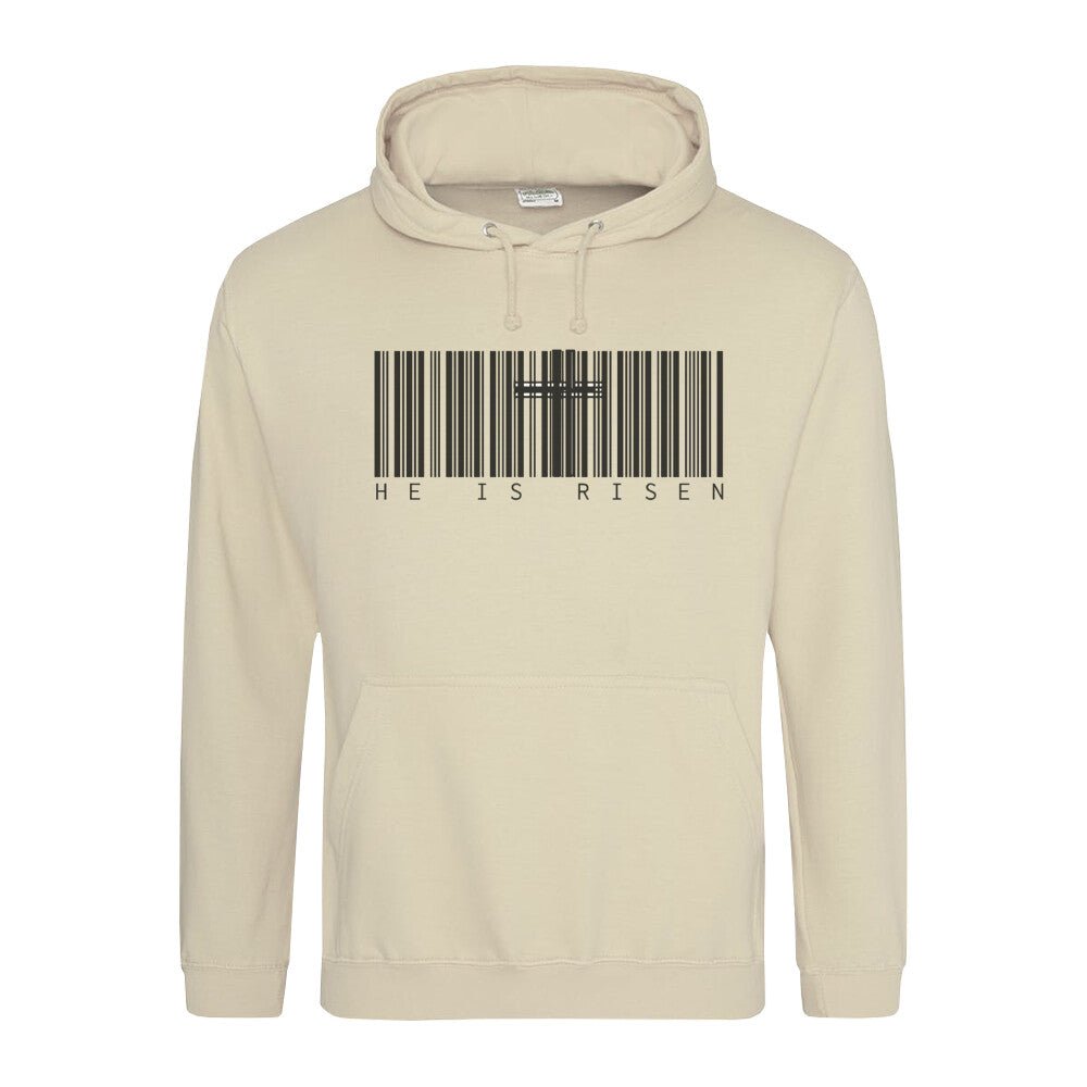 He is Risen Barcode Hoodie - Make-Hope