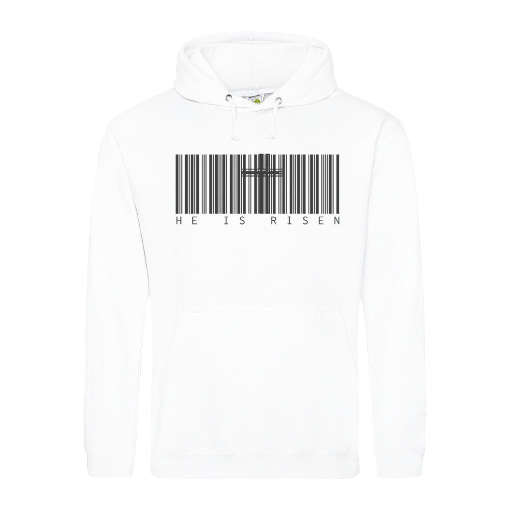 He is Risen Barcode Hoodie - Make-Hope