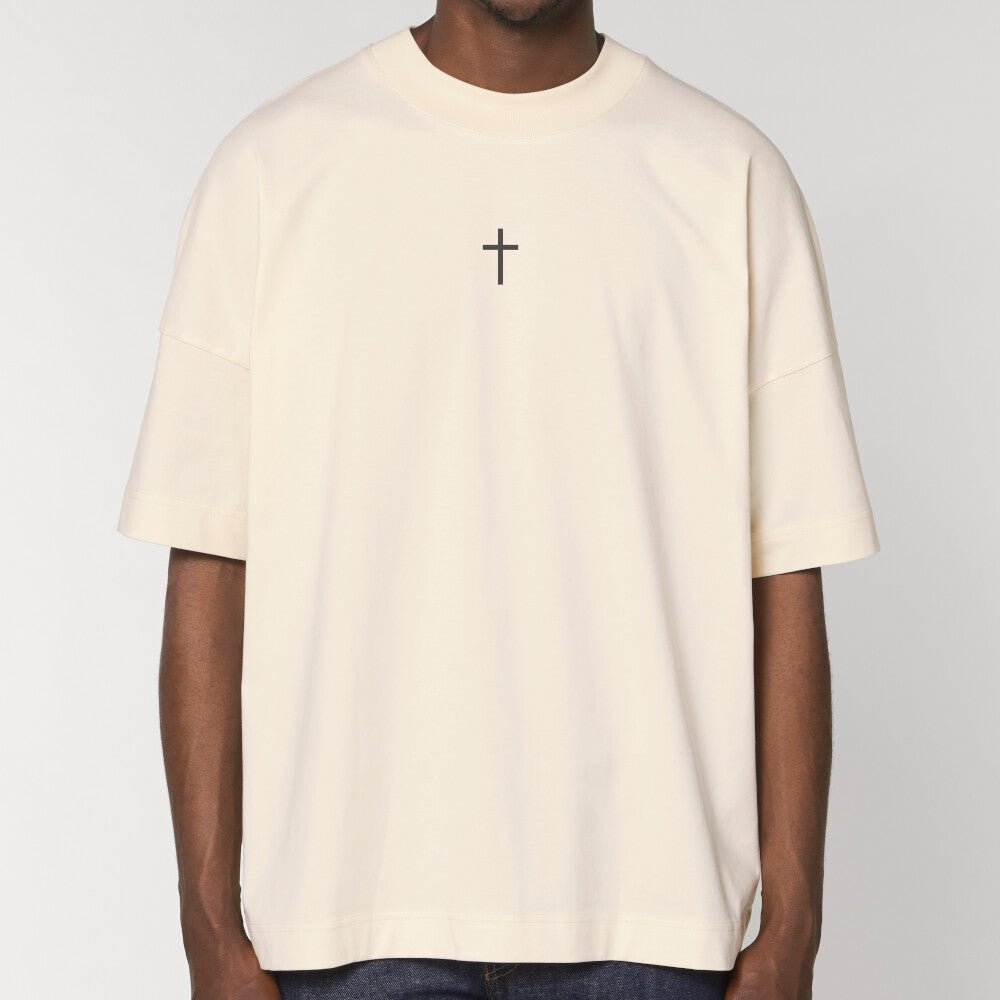 Jesus Kreuz Oversized Shirt - Make-Hope