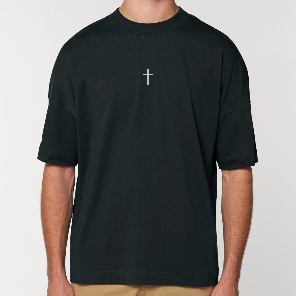 Jesus Kreuz Oversized Shirt - Make-Hope