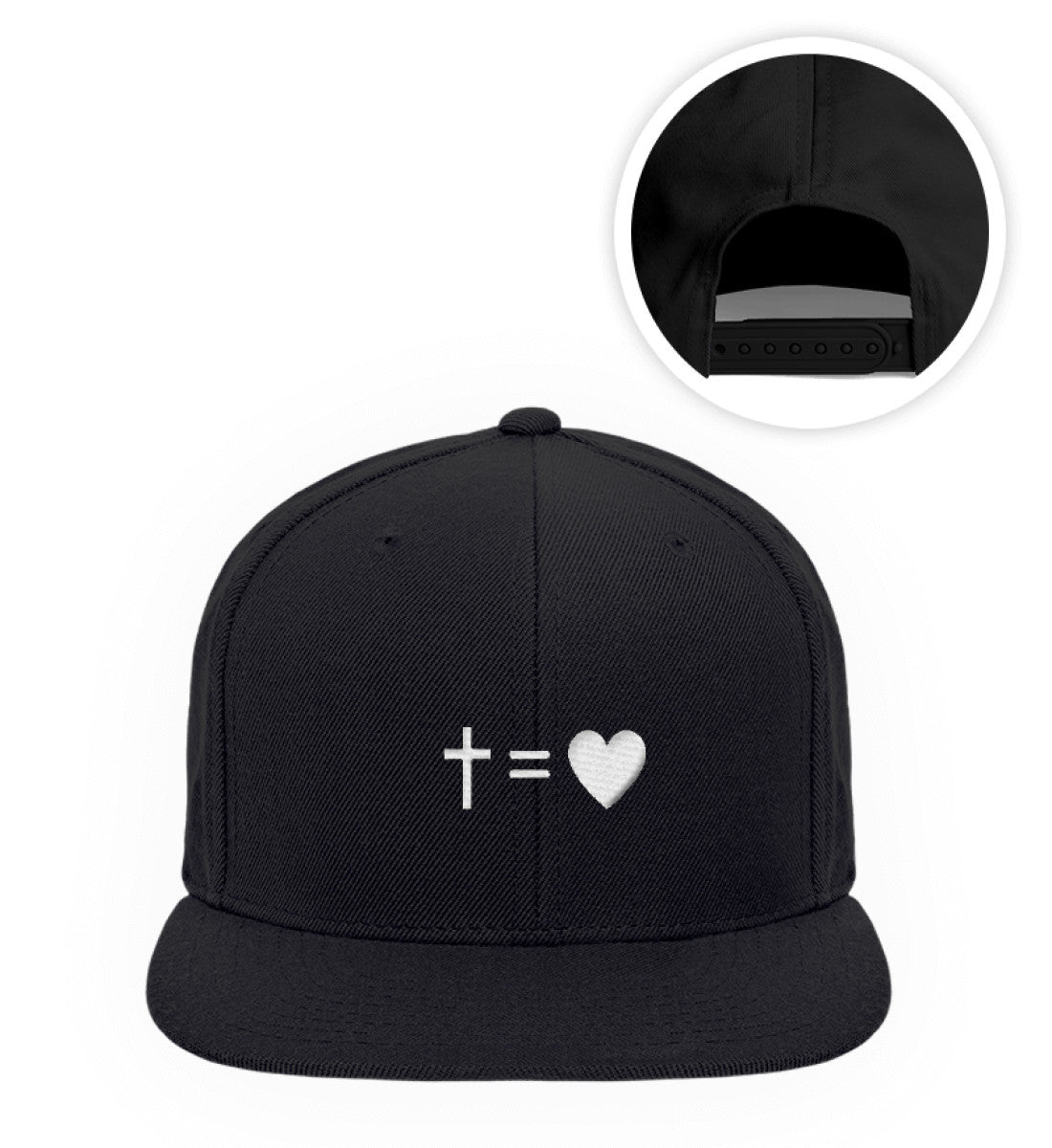 Kreuz Herz Premium Snapback mit Stick - Make-Hope