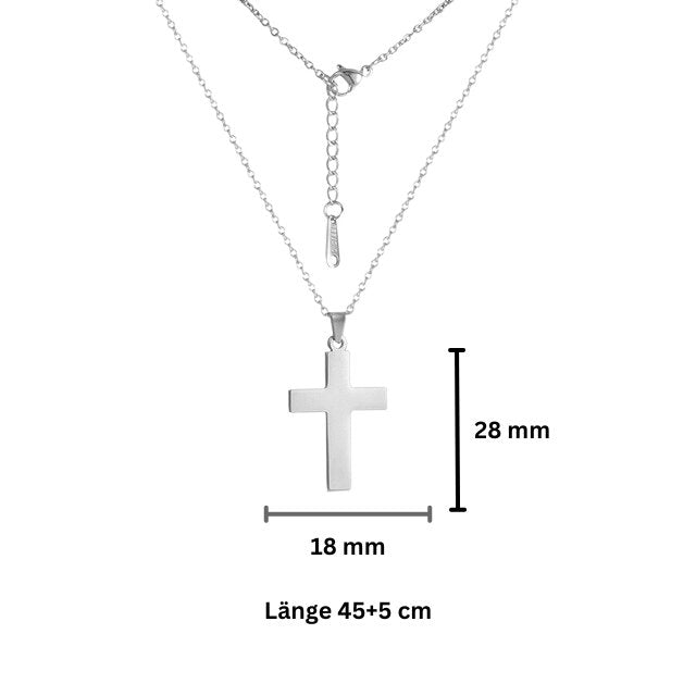 Kreuz Kette Silber - Make-Hope