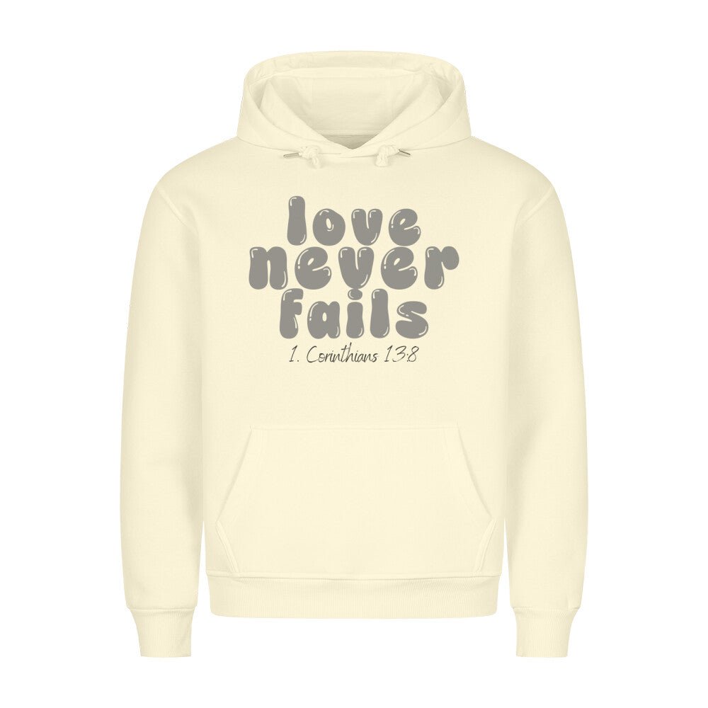 Love never fails Hoodie - Make-Hope